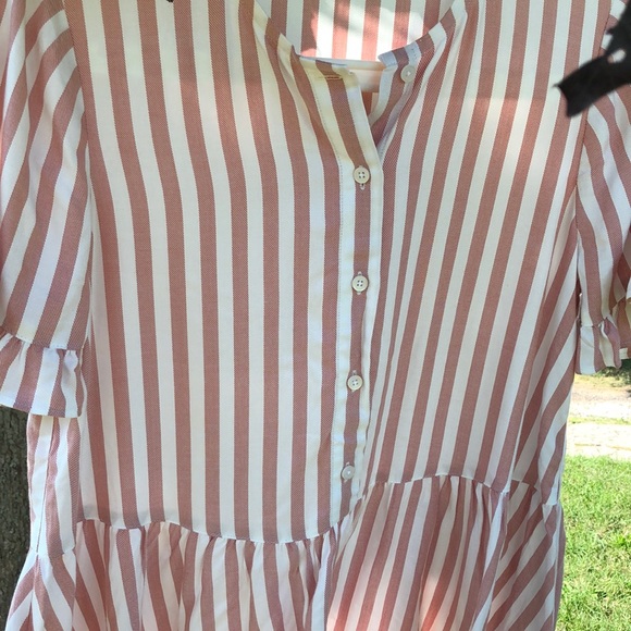 NWT MADEWELL Studio Ruffle Top - Cecilia Stripe XS - Picture 4 of 8